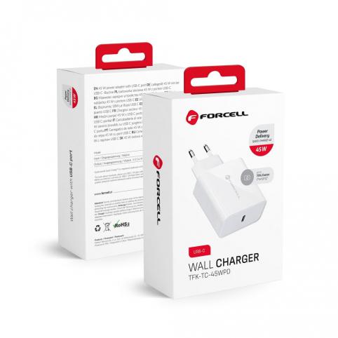 Caricabatterie per da parete forcell con cavo usb d
