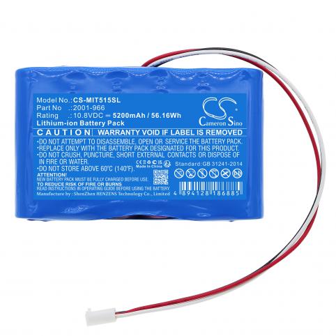 Batteria per megger 2001 966 mit515 insulation resista