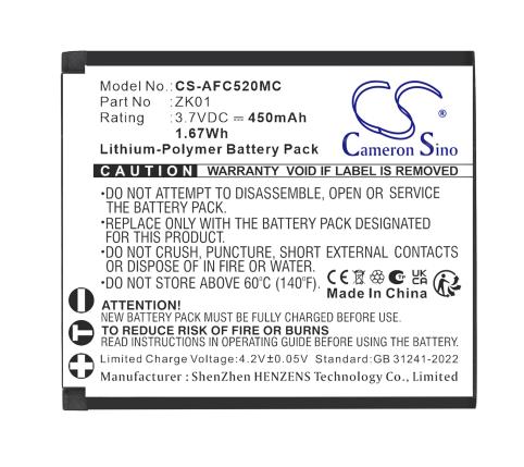 Batteria videocamera agfaphoto realishot dc5200