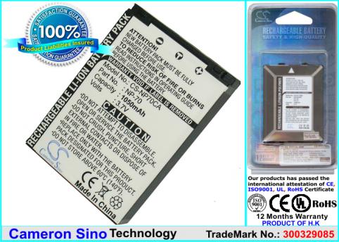 Batteria per casio exilim zoom ex-z150