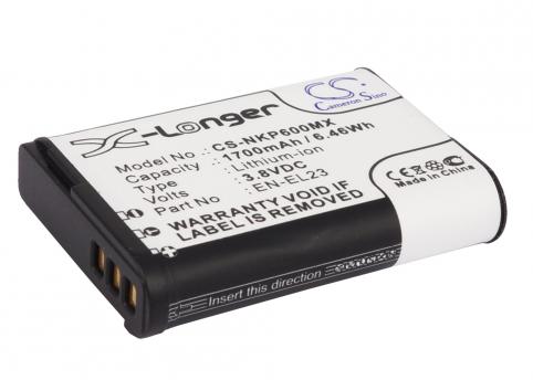 Batteria  nikon haute capacitée en-el23 coolpix p600