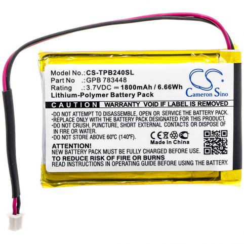 Batteria casco senza fil telex pb24n