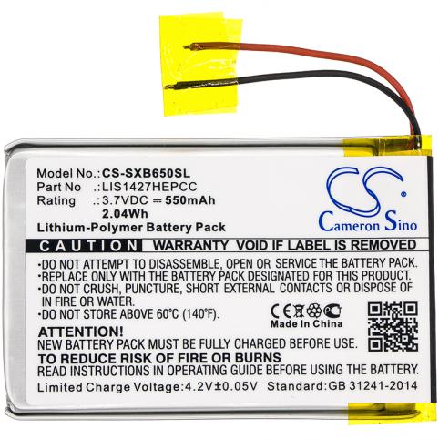 Batteria casco senza fil sony mdr xb650bt