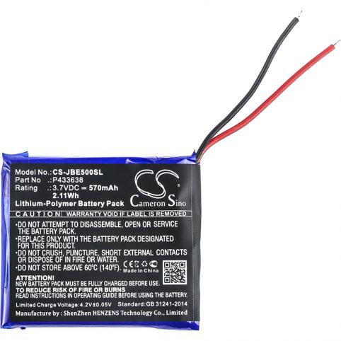 Batteria per jbl p433638 synchros e50bt