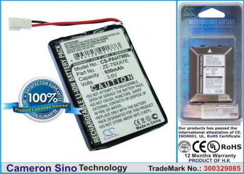 Batteria guidare codice asta panasonic handheld ze 79