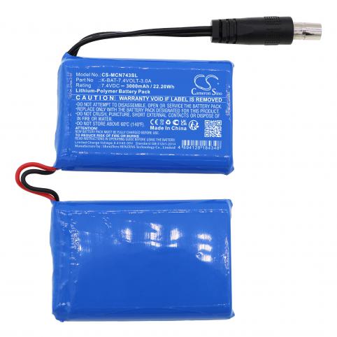 Refc batteria k bat 7.4volt 3.0a
