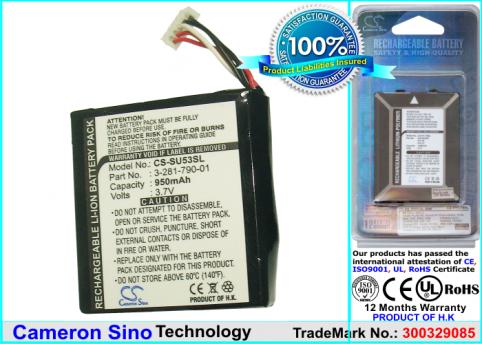 Batteria gps sony nvd u01n