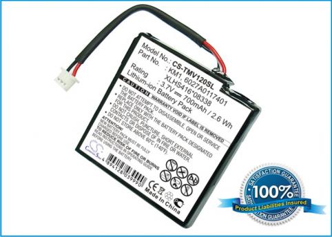 Batteria per tomtom tomtom via 120 via 125 via live 12