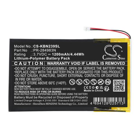 Pr 284983n clara hd n249 batteria livre electronique kobo