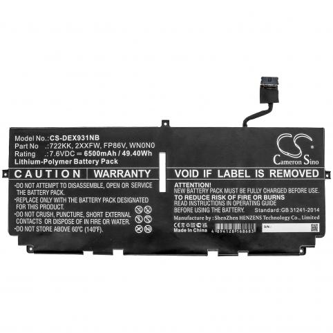Batteria per dell xps 13 9300
