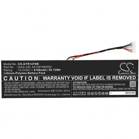 Batteria per gigabyte aorus 17g xb