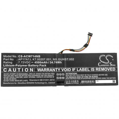 Batteria per acer swift 7 sf714 51t m1k6