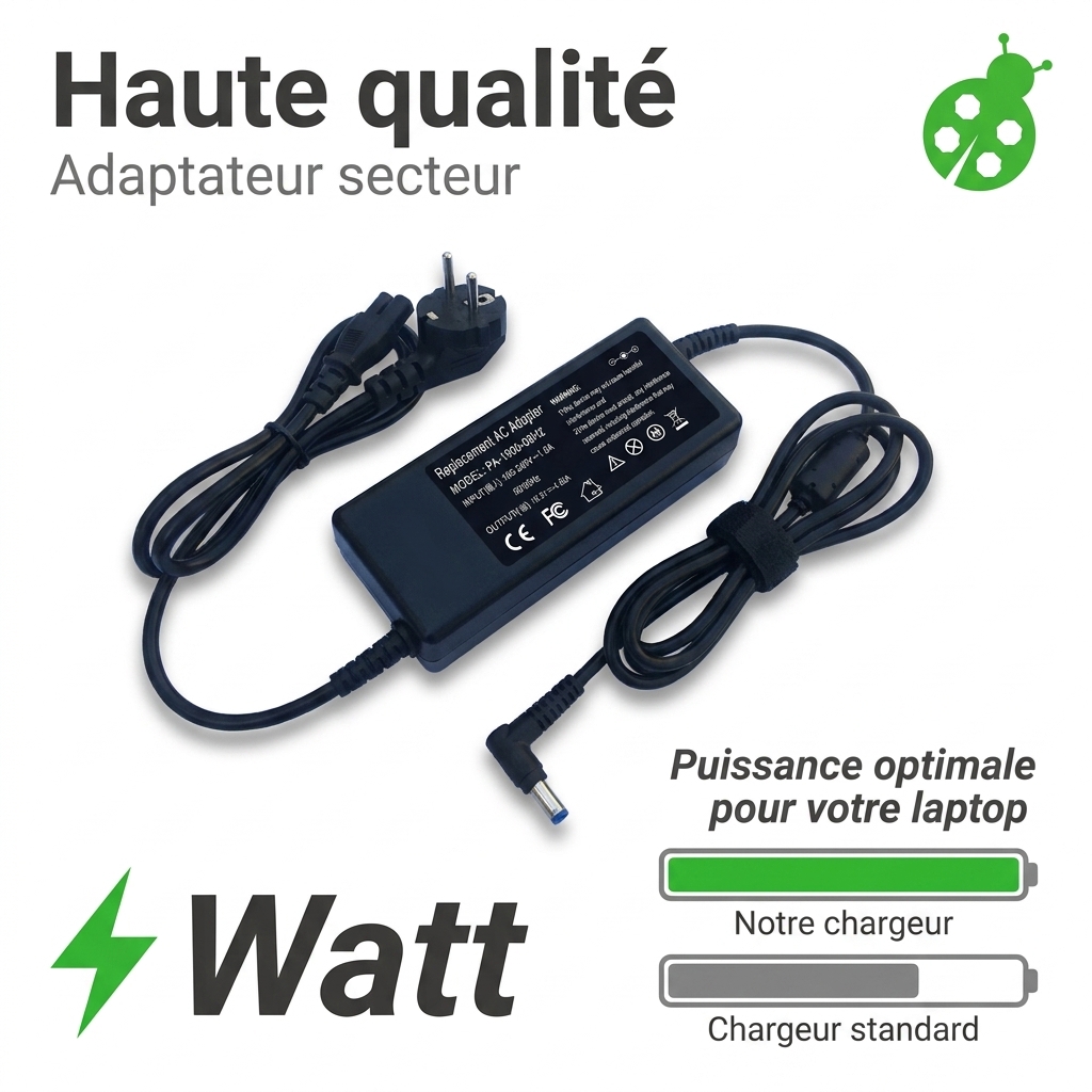 Caricabatterie computer portatile hp  pavilion 15 bw0xx i3