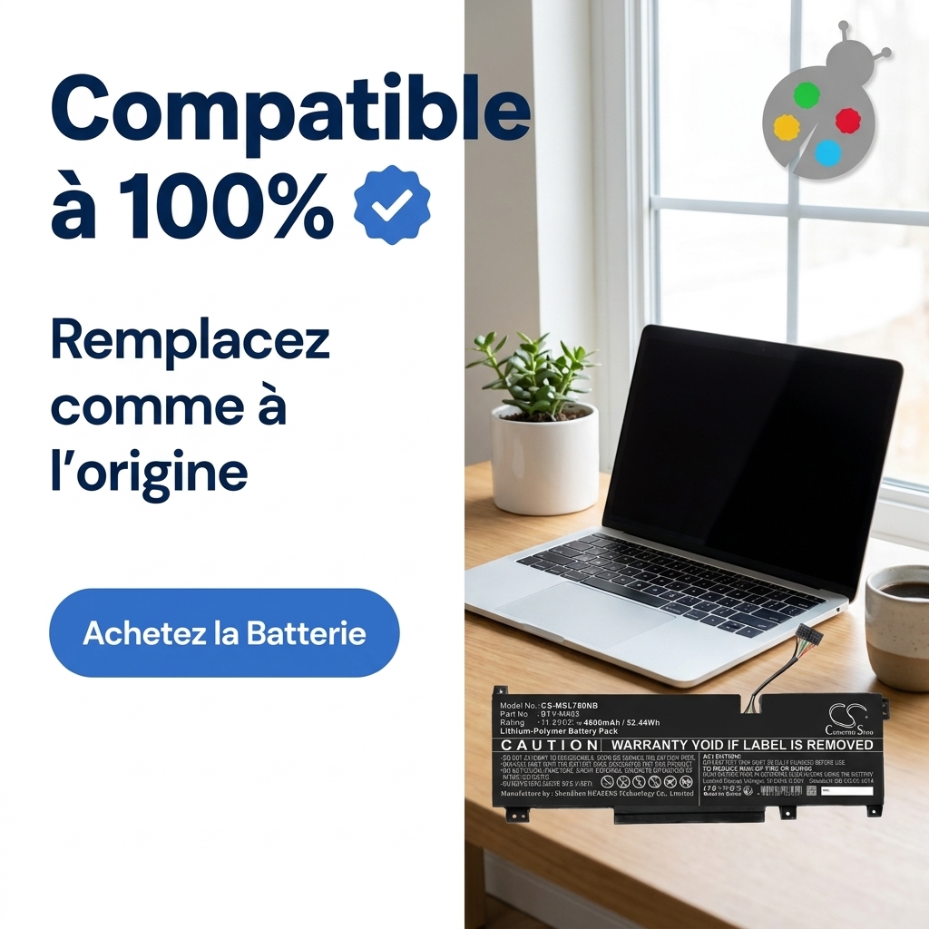 Batteria computer portatile msi katana gf76 connecteur blanc