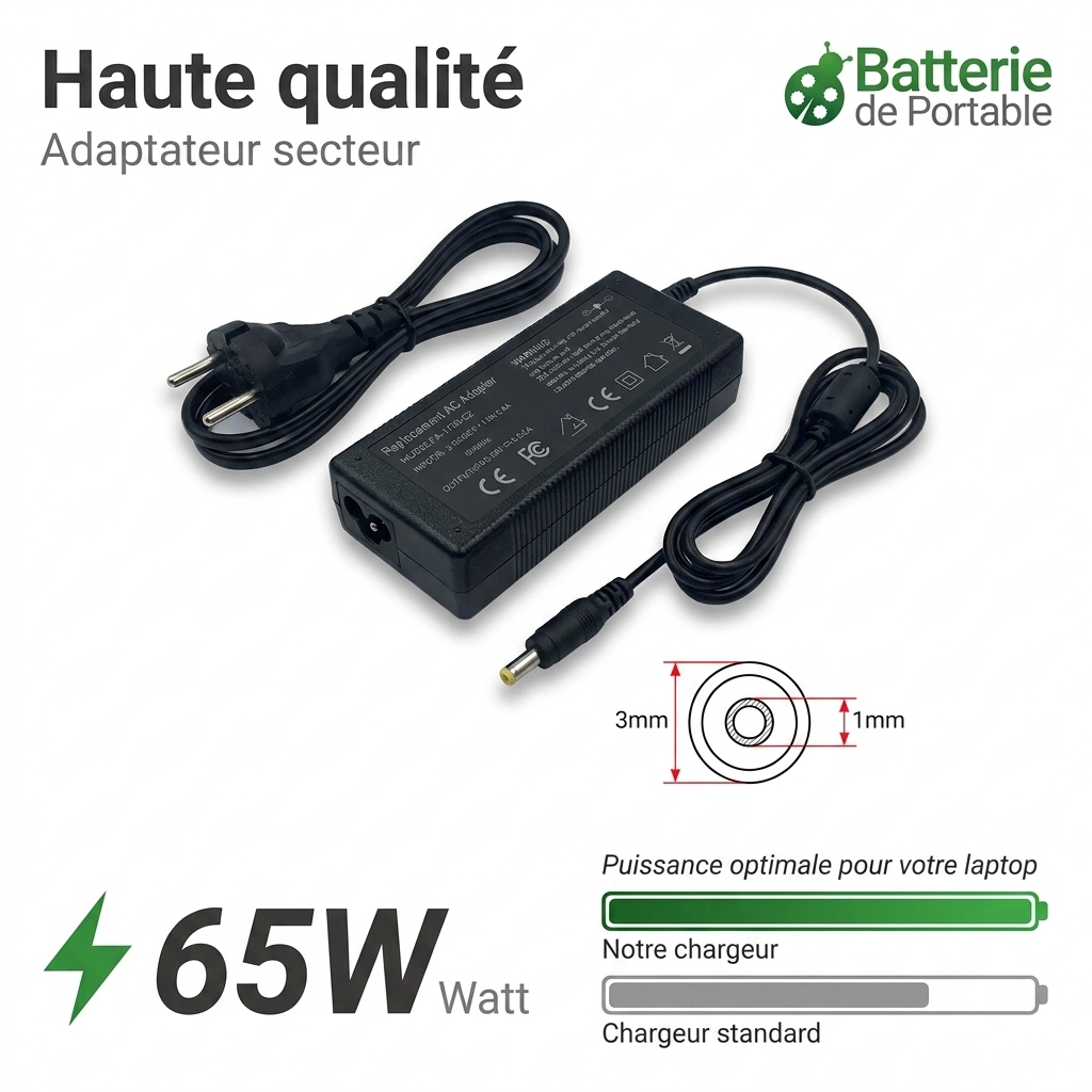 Caricabatterie computer portatile acer travelmate x5 x514 51 55c2