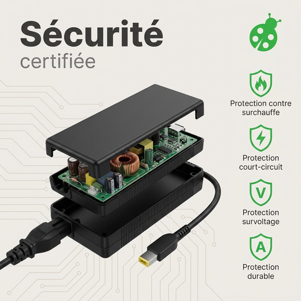Caricabatterie computer portatile lenovo yoga 730 15ikb 81cu