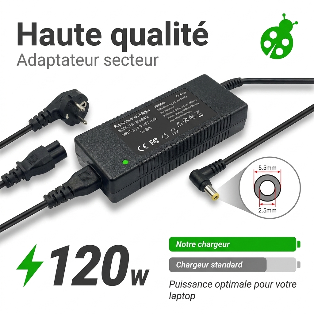 Caricabatterie computer portatile msi ge70 0nd 224fr