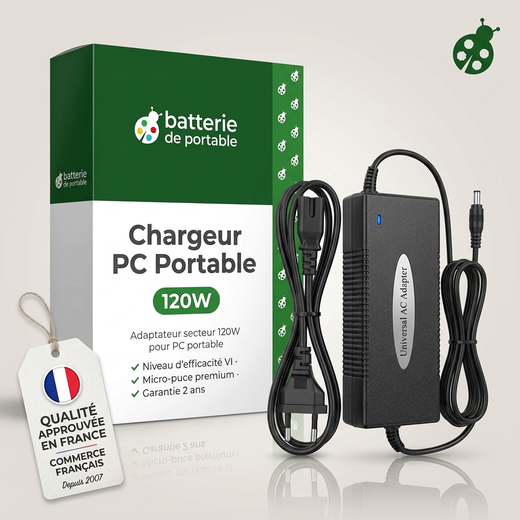 Adaptateur 120w caricabatterie computer portatile universel