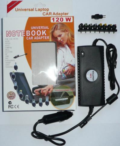 Caricabatterie  universel adaptateur 120w pour voiture ou avion