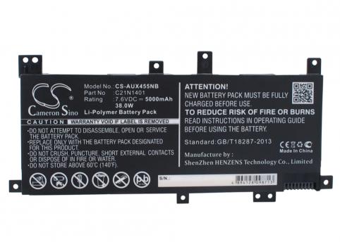 Batteria per asus x455l