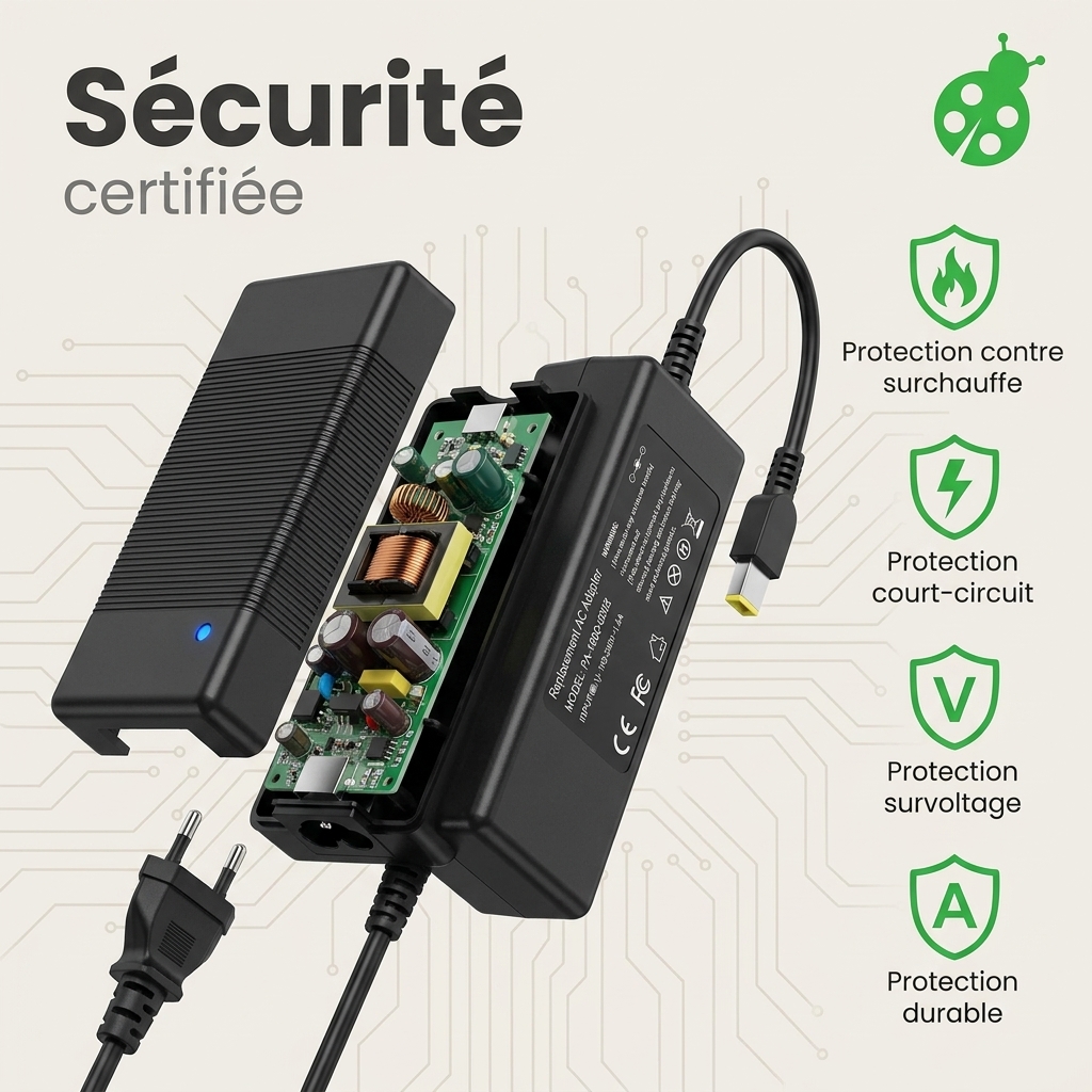Caricabatterie computer portatile lenovo ideapad yoga 500 15isk 80r6