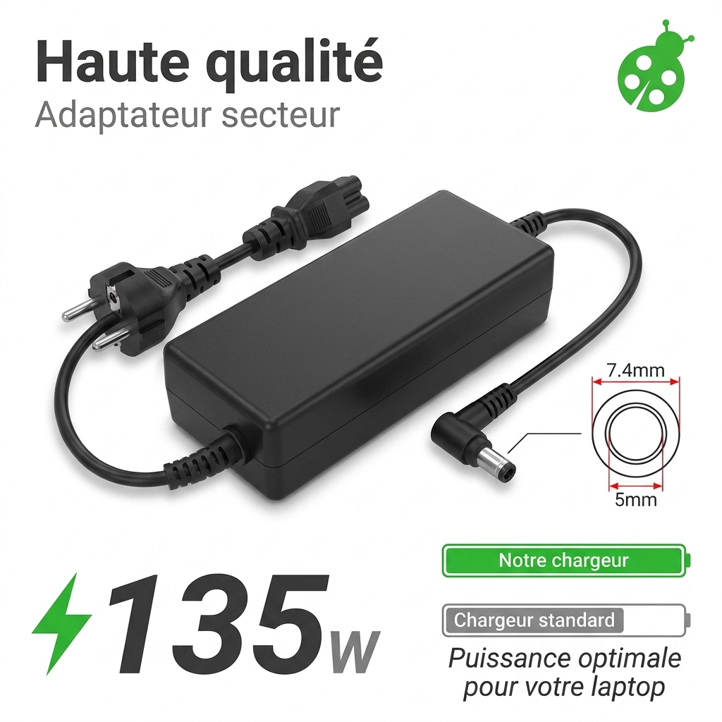 Caricabatterie computer portatile hp  elite 8300 usdt