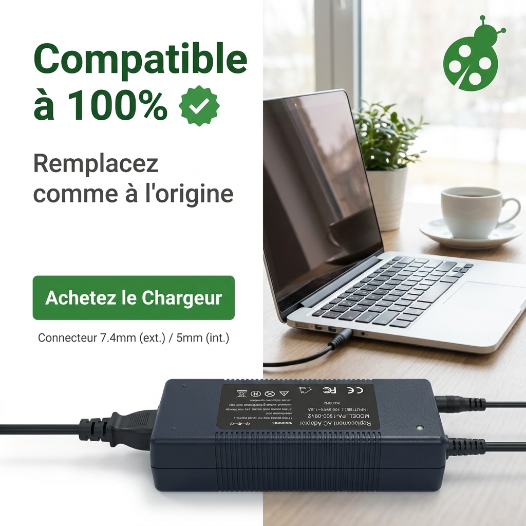 Caricabatterie computer portatile hp  elite 8300 usdt