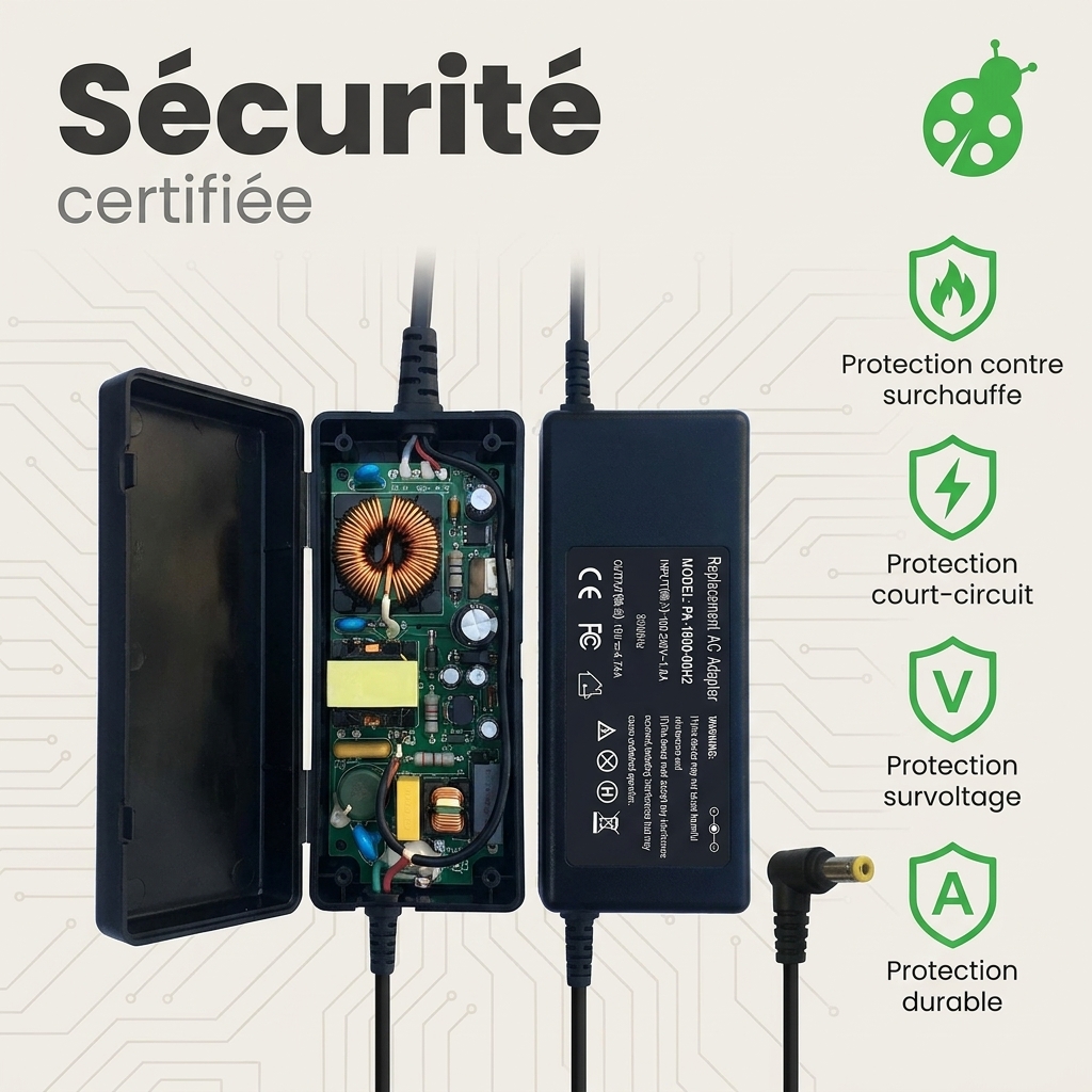 Caricabatterie computer portatile essentielb smart mouv 1701