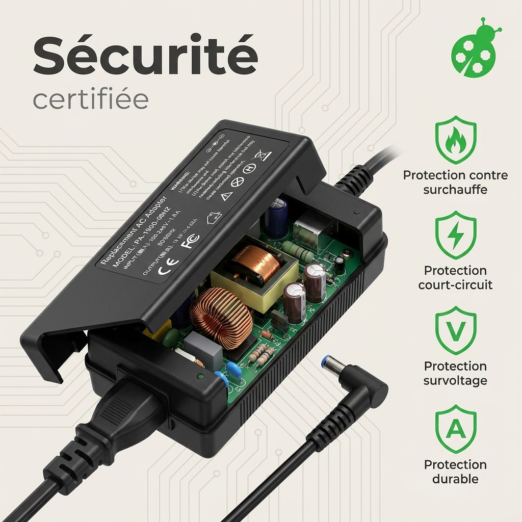 Caricabatterie computer portatile hp  pavilion 17 e001eb