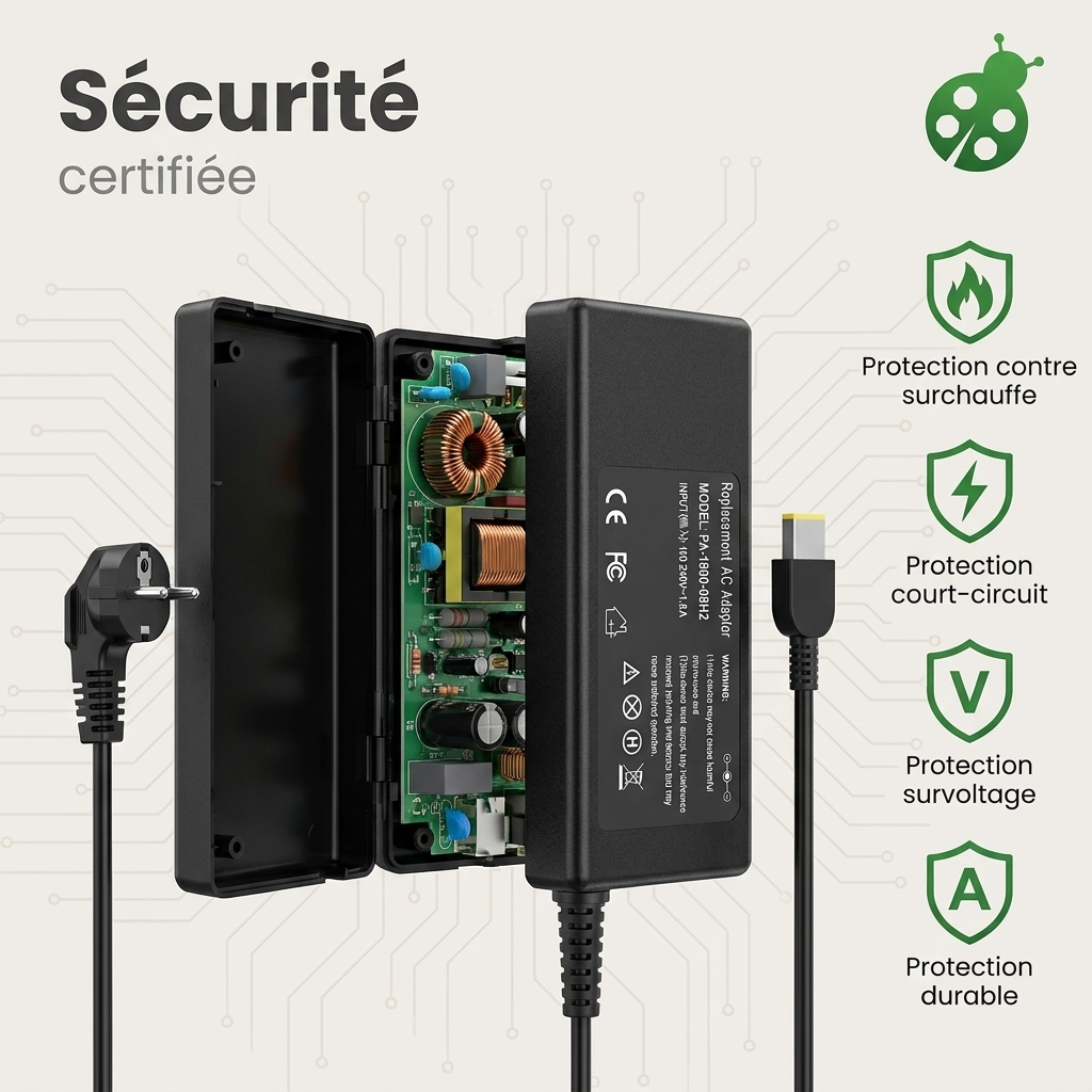 Caricabatterie computer portatile lenovo ideapad 300 17isk