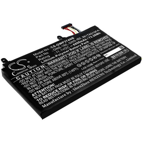 Batteria per gigabyte p37x v6