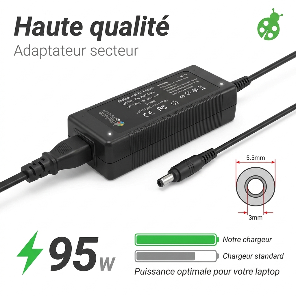 Caricabatterie computer portatile samsung np370r5e s02fr