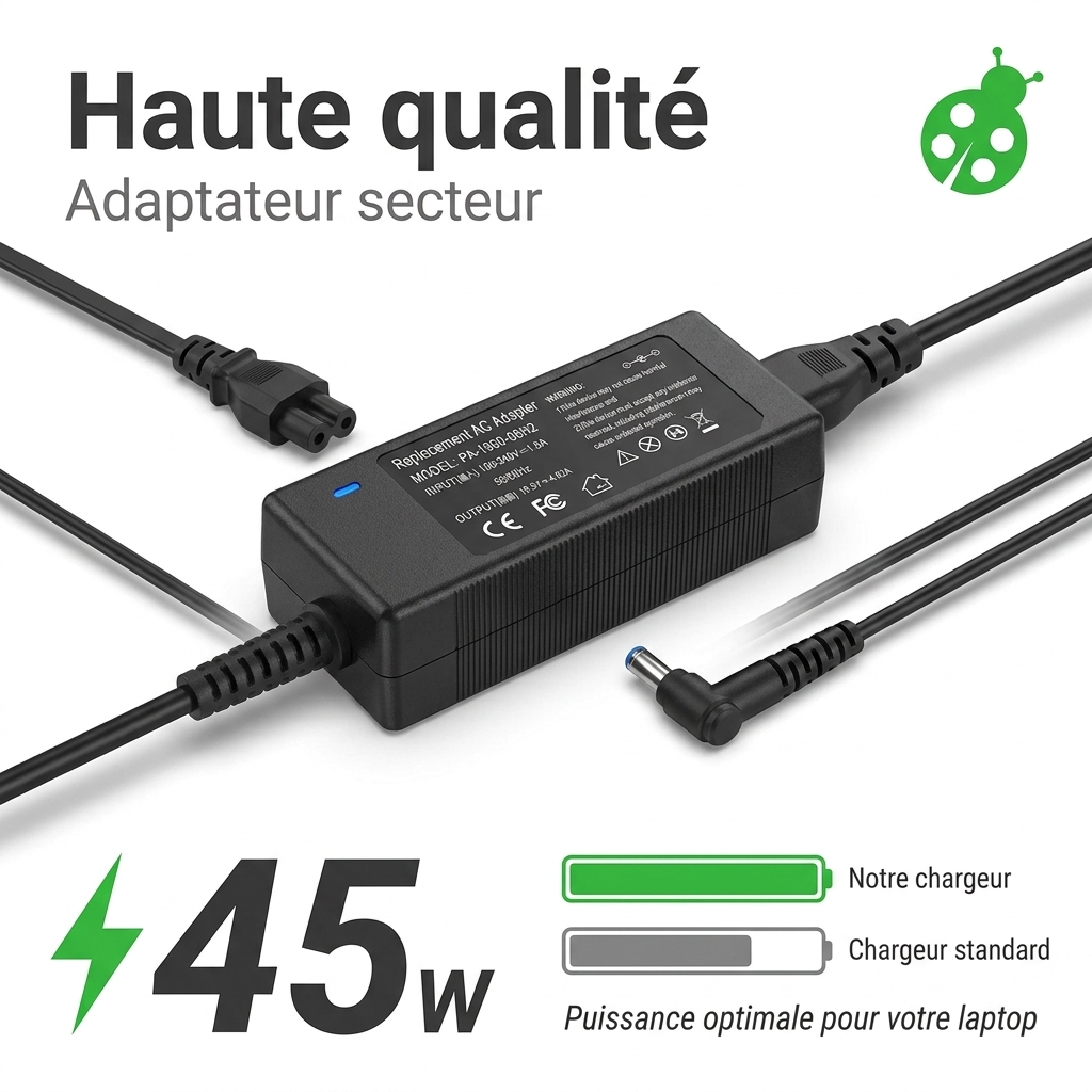 Caricabatterie computer portatile hp  pavilion 15 p020sw