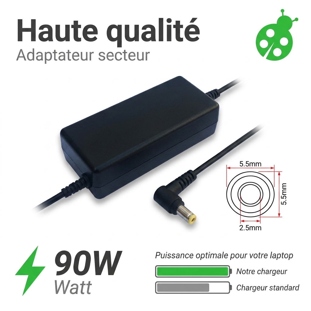 Caricabatterie computer portatile ordissimo 15 pouces lucie