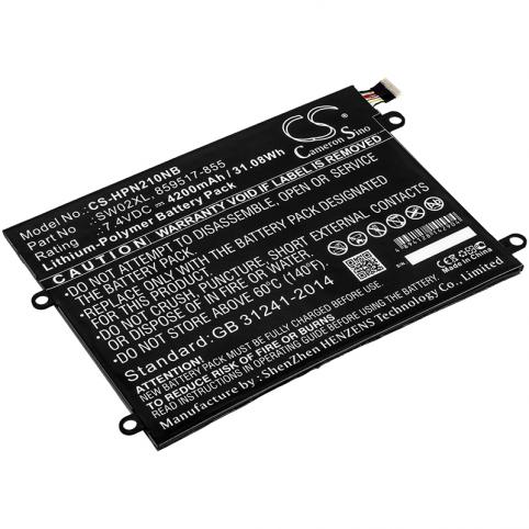 Batteria per hp notebook x2 10 p011nf