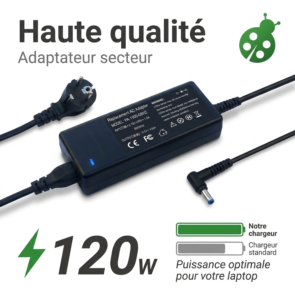 Caricabatterie computer portatile hp  pavilion 15 bc301nf