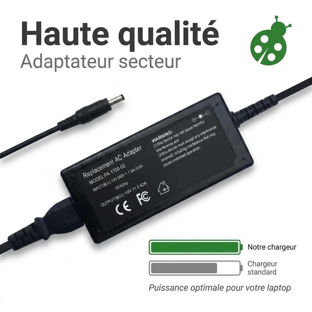 Caricabatterie computer portatile asus zenbook ux333fn 03026t