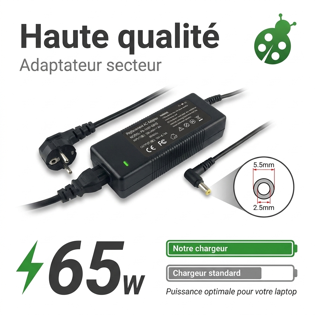 Caricabatterie computer portatile acer aspire 3 a315 23 r7c5ath