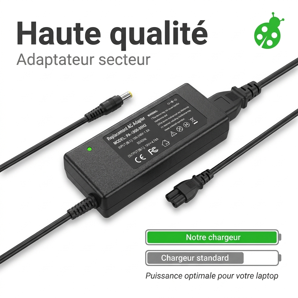 Caricabatterie computer portatile clevo n240ju