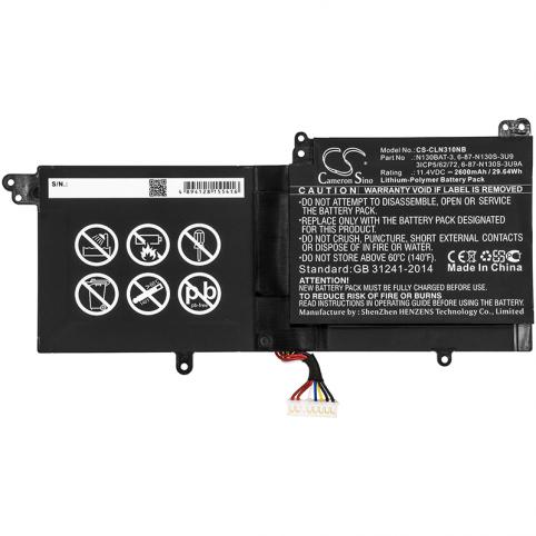 Batteria per clevo n131wu