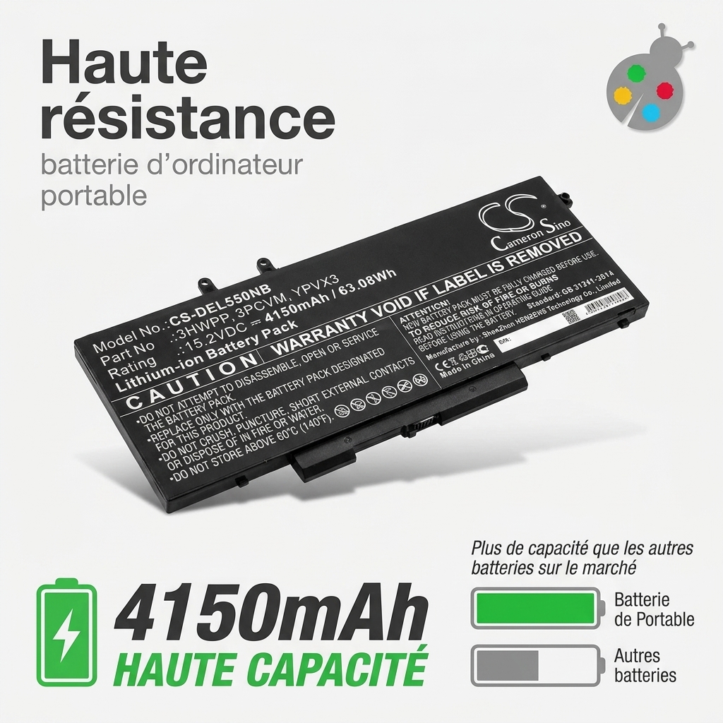 Batteria computer portatile dell latitude 5510 27mnv