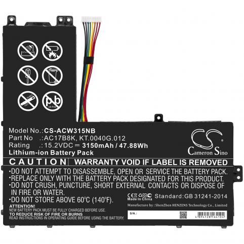 Batteria per acer swift 3 sf315-52g-50fh