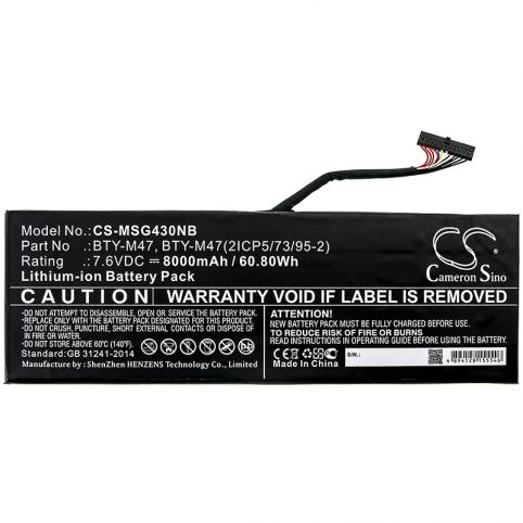 Batteria per msi gs43vr 6re-007ru phantom pro