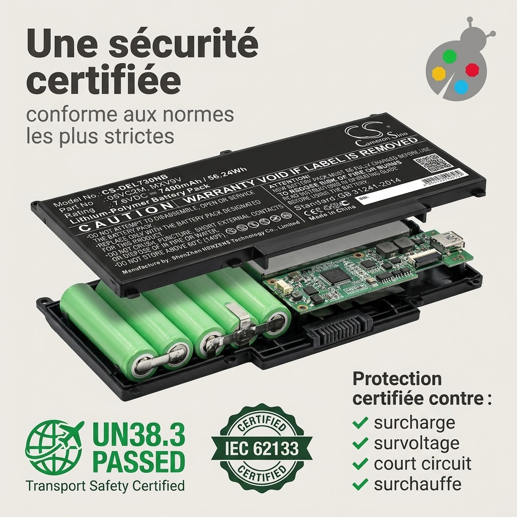 Batteria computer portatile dell latitude 7300