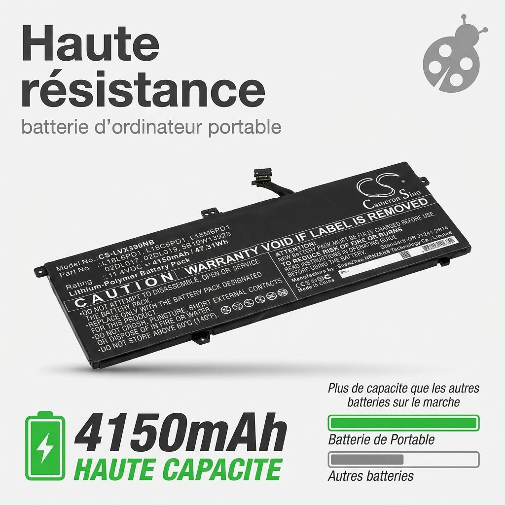 Batteria computer portatile lenovo thinkpad x390 20q0a027cd