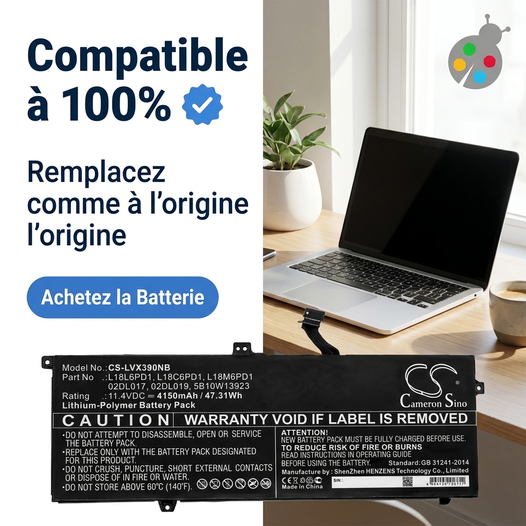Batteria computer portatile lenovo thinkpad x390 20q0a027cd