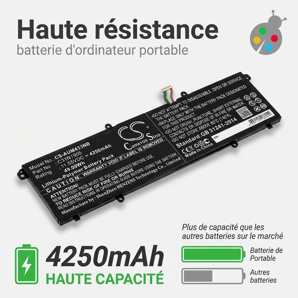 Batteria per asus vivobook 15 oled x1505va
