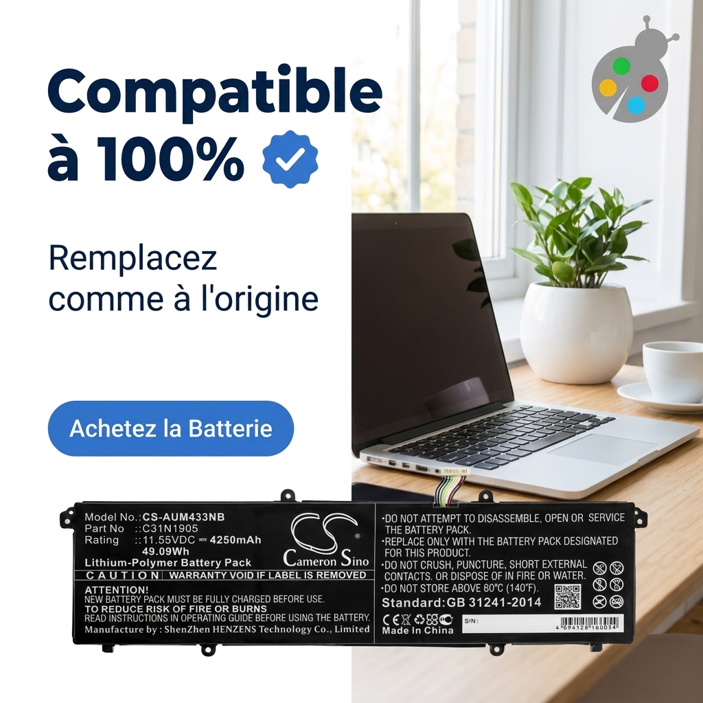 Batteria computer portatile asus vivobook 14 oled x1405za