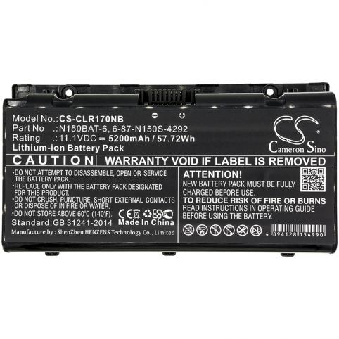 Batteria  clevo n150bat 6