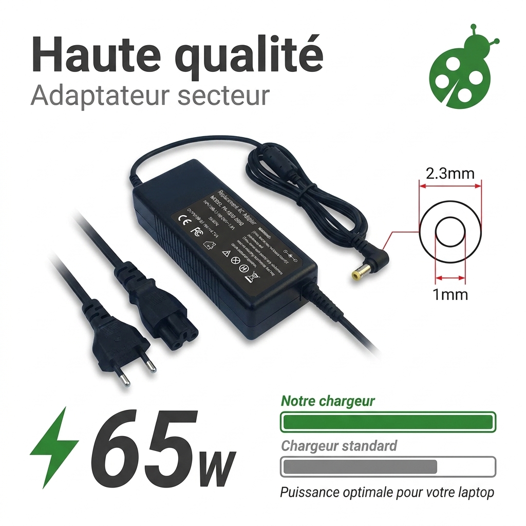 Caricabatterie computer portatile essentielb smart mouv 1401